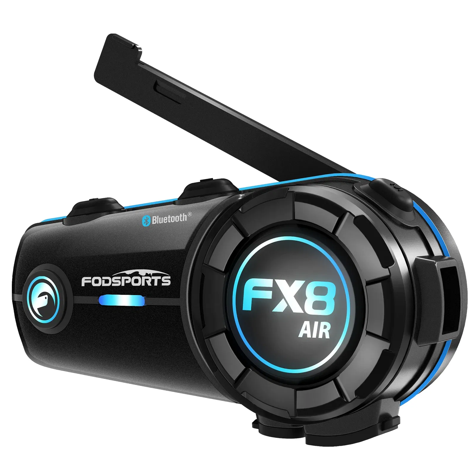 Color: WHITE, Ships From: Australia - Fodsports FX8 AIR Motorcycle Intercom Bluetooth Helmet Headset 1000M BT Interphone,FM radio