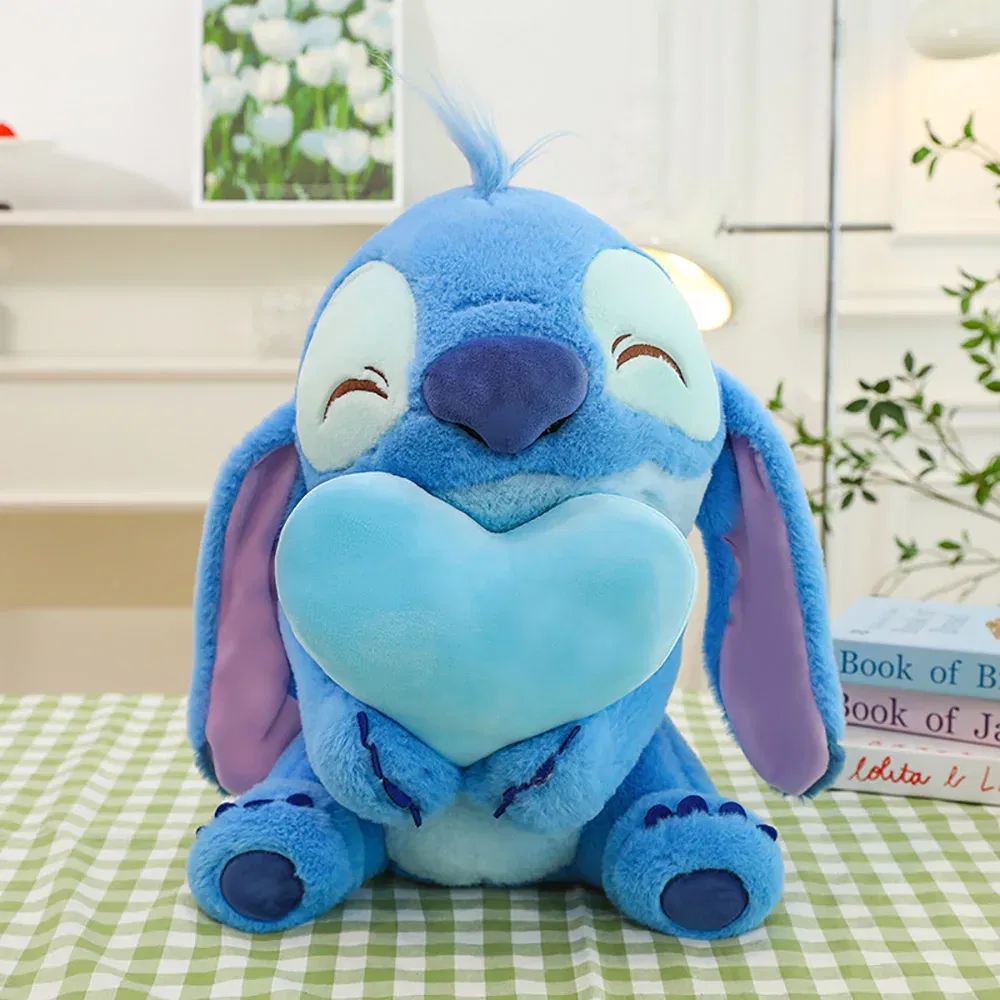Color: Red - Lilo&Stitch Cute Cartoon Dolls Toys Kawaii Anime Soft Stuffed Dolls Pillow Appease Toys Birthday Gift For Boys Girls
