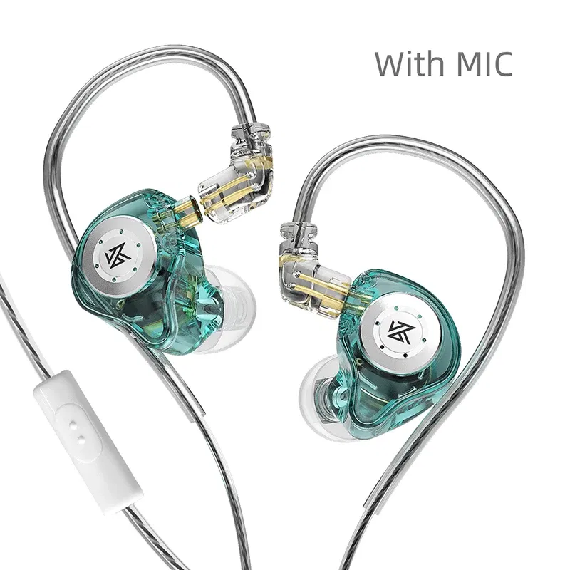 Color: Yellow - KZ EDX PRO IEM Earphones Bass Sound Earbuds Dynamic Drive HiFi Headphones Sport Noise Cancelling Headset with Detachable Cable