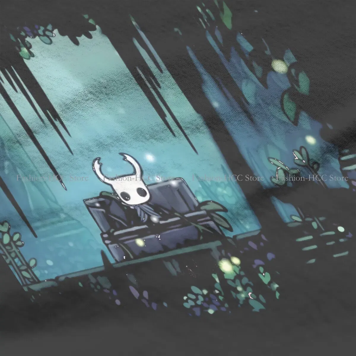 Color: WHITE, Size: L - Green Graphic Polyester TShirt Hollow Knight Creative Tops Casual T Shirt Female