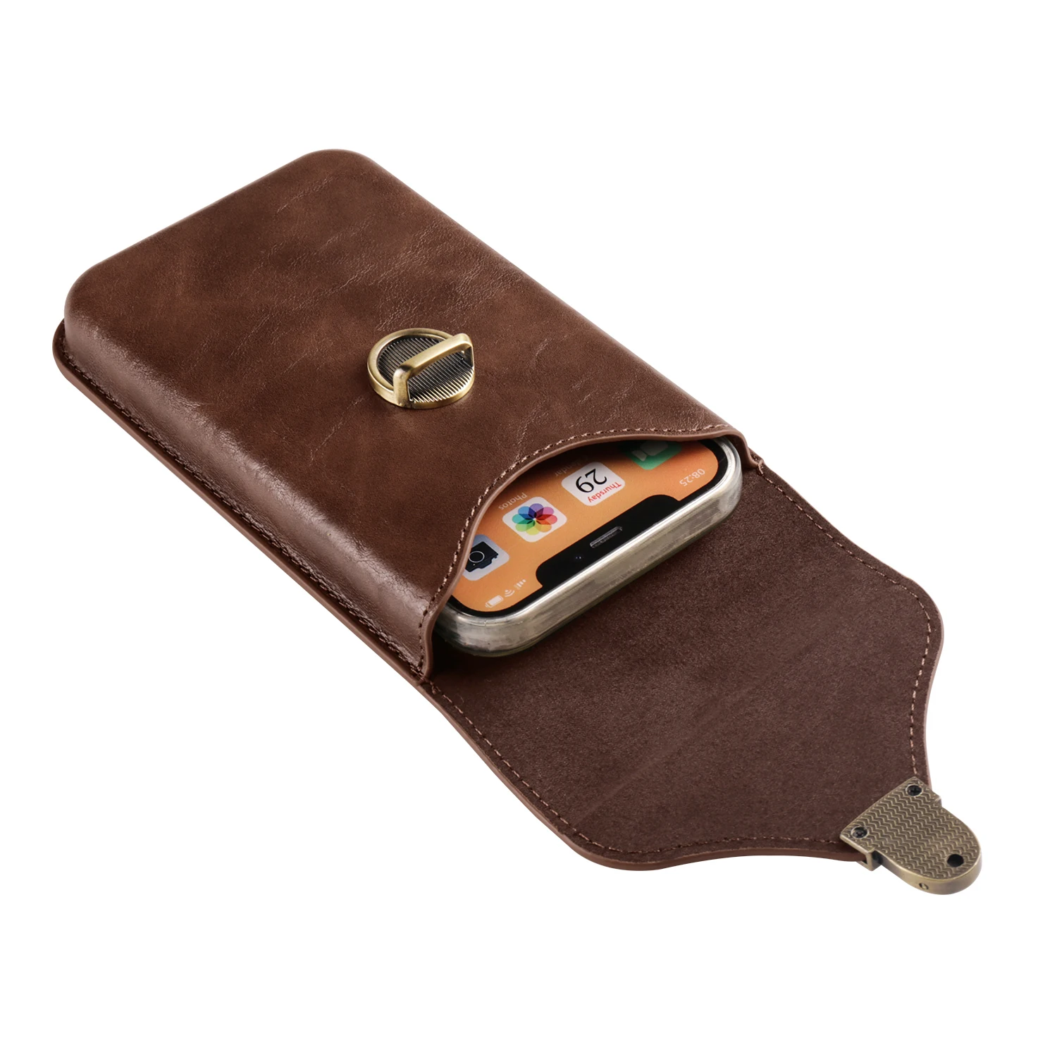 Color: black, Material: ABS - Leather Phone Belt Clip Case Men Waist Bag For Samsung Galaxy S25 S24 S23 Ultra S22 Plus S21 FE A53 A54 A55 A56 5G Holster Pouch