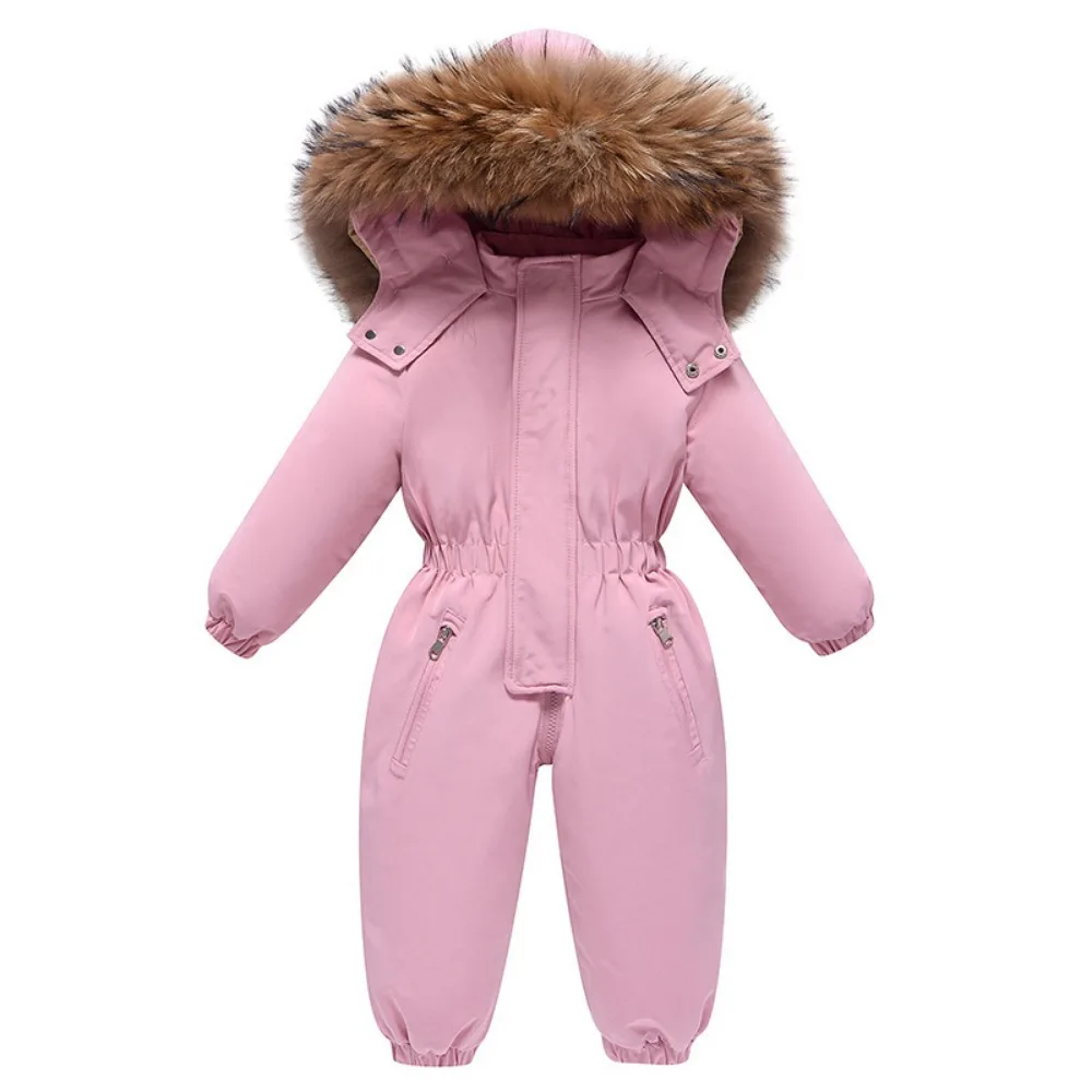 Color: Turquoise, Kid Size: 6M - 2024 New Cute Simple Children's One-piece Down Jacket 1-6 Years Old Outdoor Skiwear Jacket Crawling Suit Boys Girls Onesie