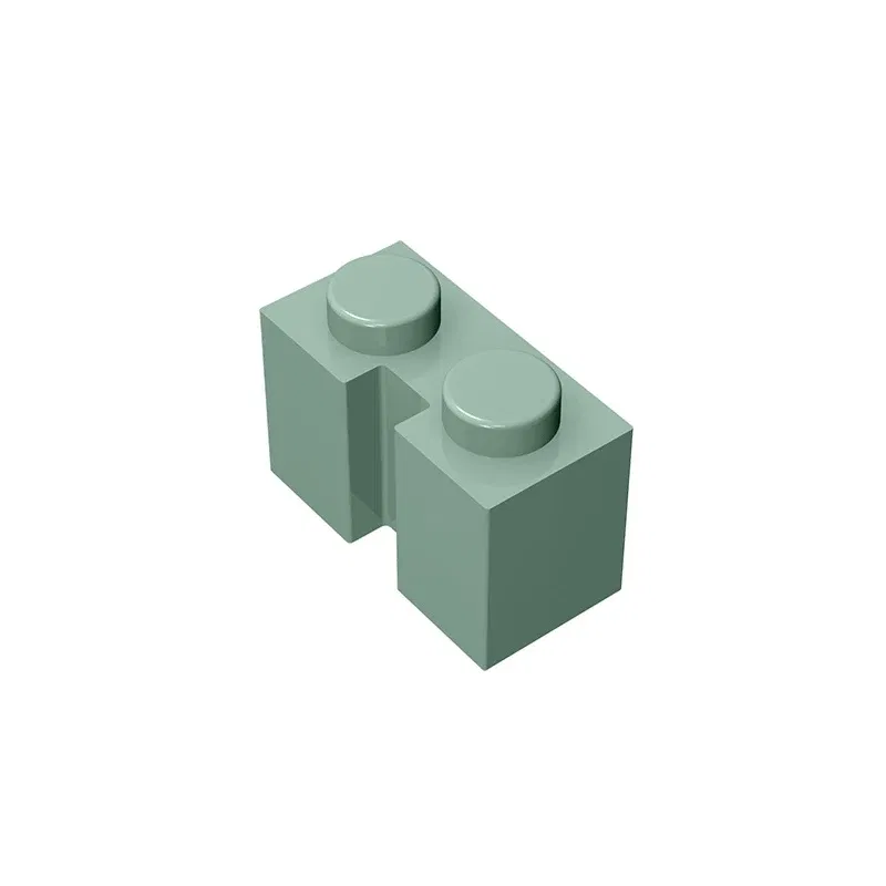 Color: plum - Gobricks GDS-798 BRICK 1X2 W. GROOVE compatible with lego 4216 children's DIY Educational Building Blocks Technical