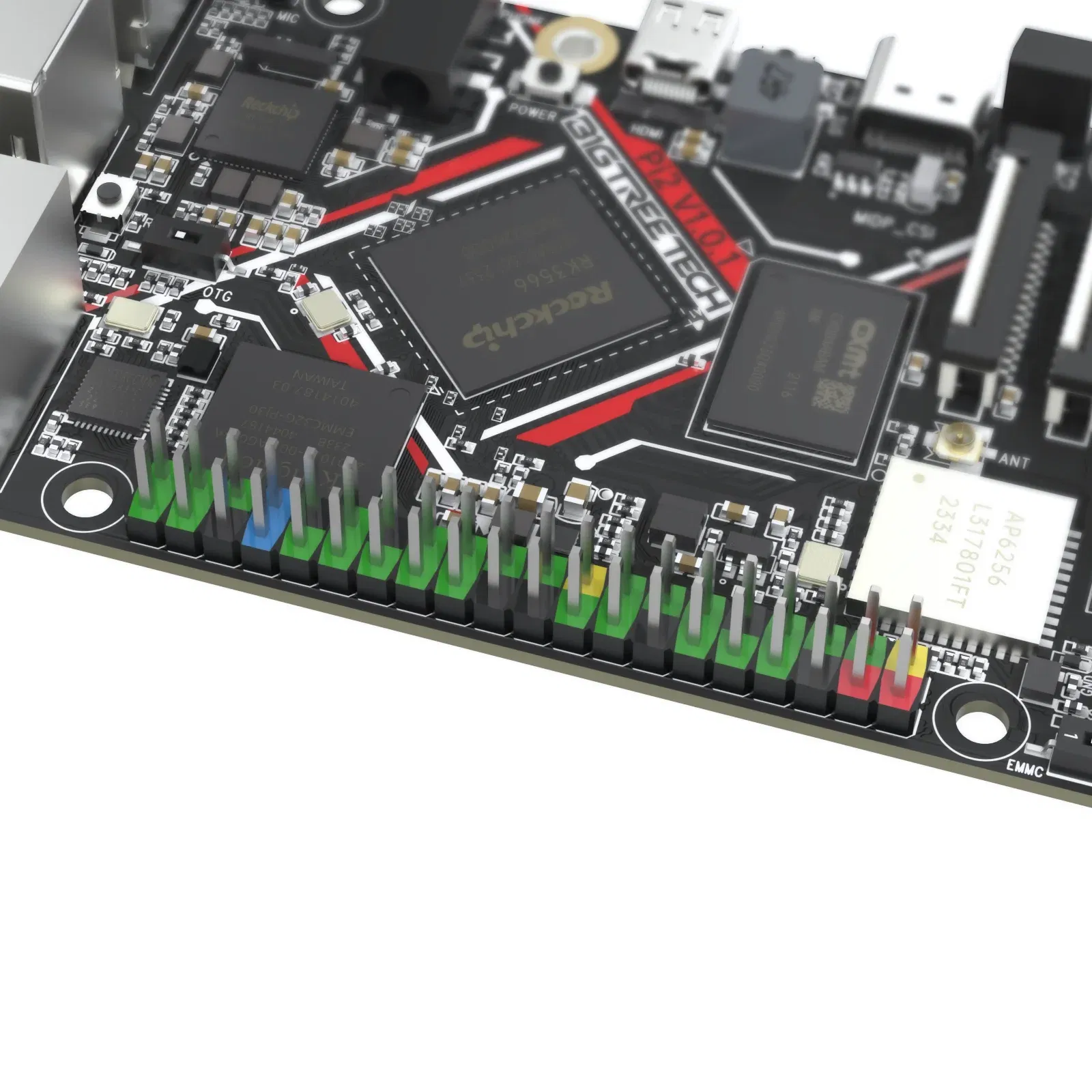 Color: WHITE - BIGTREETECH BTT Pi 2 CB2 Control Board RK3566 2GB LPDDR4 32GB eMMC CSI DSI Interface For Klipper VS Raspberry PI Octopus Pro