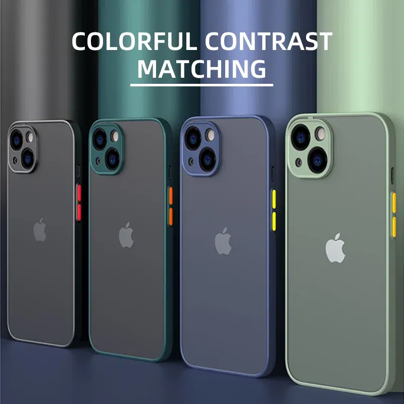 Material: Silicon, Color: Black Green - Matte Phone Case for IPhone 13 12 11 14 Pro Max Mini Luxury Soft Silicone Shockproof Case for IPhone X XS Max XR 15 7 8 Plus SE