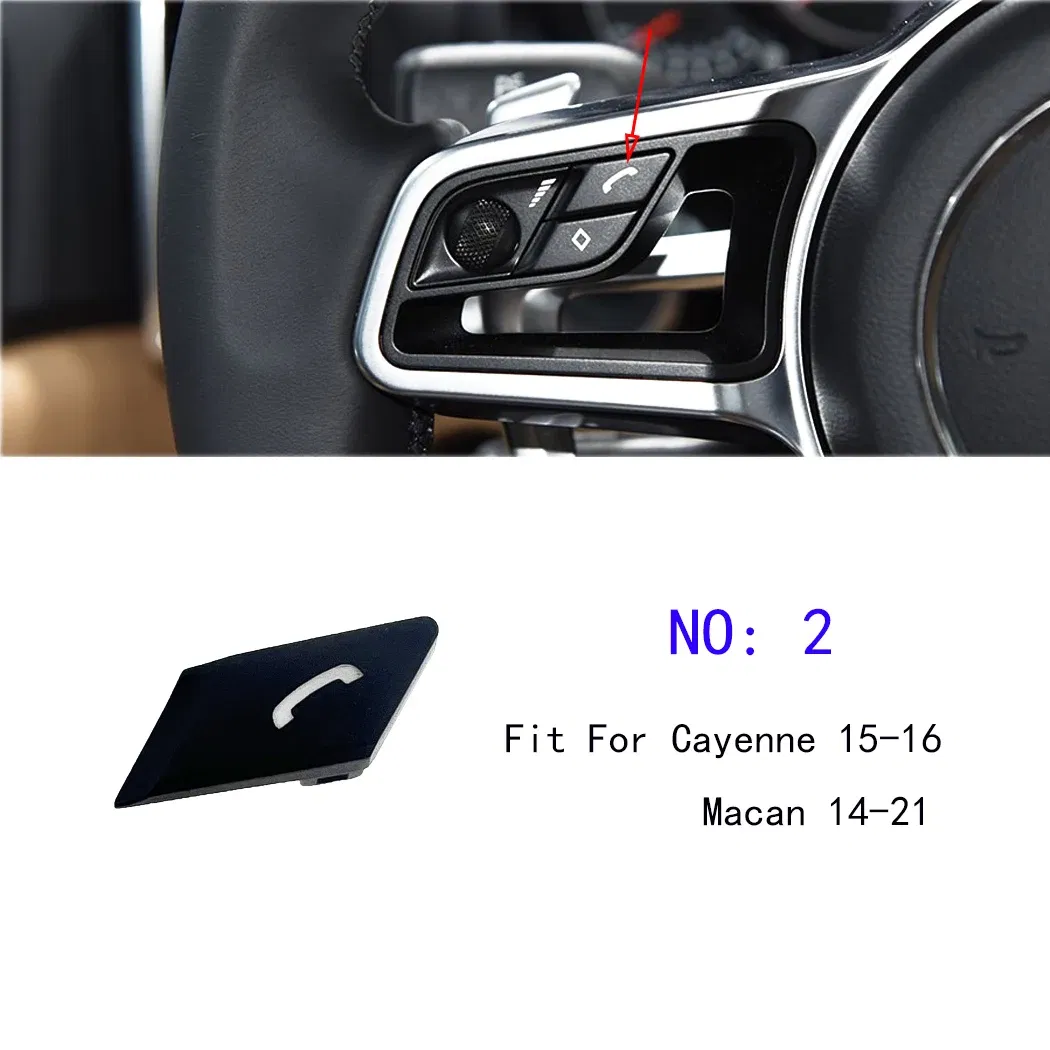 Color: green - ESIRSUN Steering Wheel Multi-function Button Volume Adjustment Phone Switch Button For Porsche 2015-16 Cayenne 2014-21 Macan