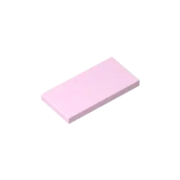 Color: Trans-purple - MOC PARTS SET Model GDS-614 Tile 2 x 4 compatible with lego 87079 pieces of children's toys Assembles Building Blocks Technical