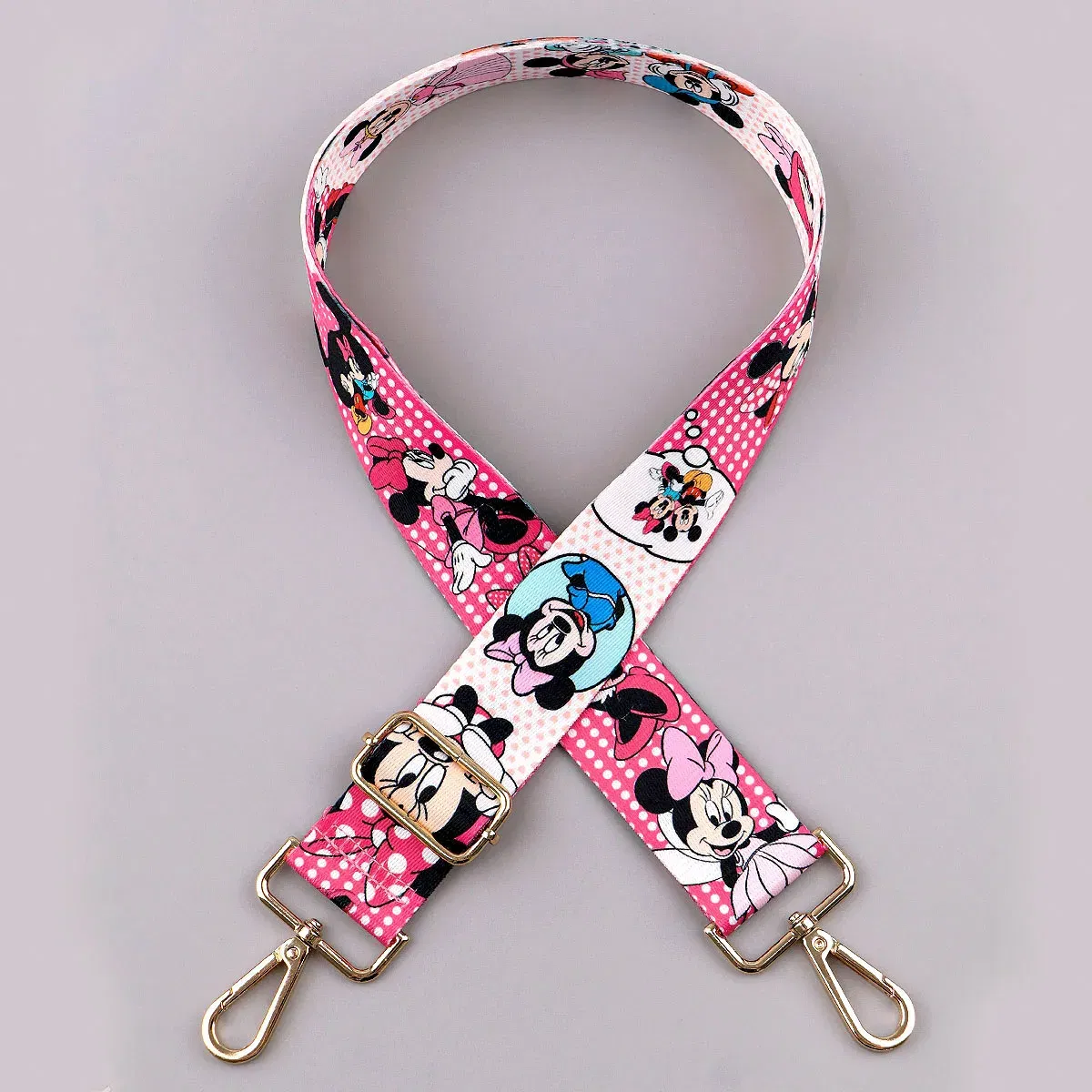 Color: Hot Pink - Cute Cat StitchLadies Messenger Bag Shoulder Strap Bag Strap One Shoulder Adjustable Shoulder Strap Accessories Bag Strap