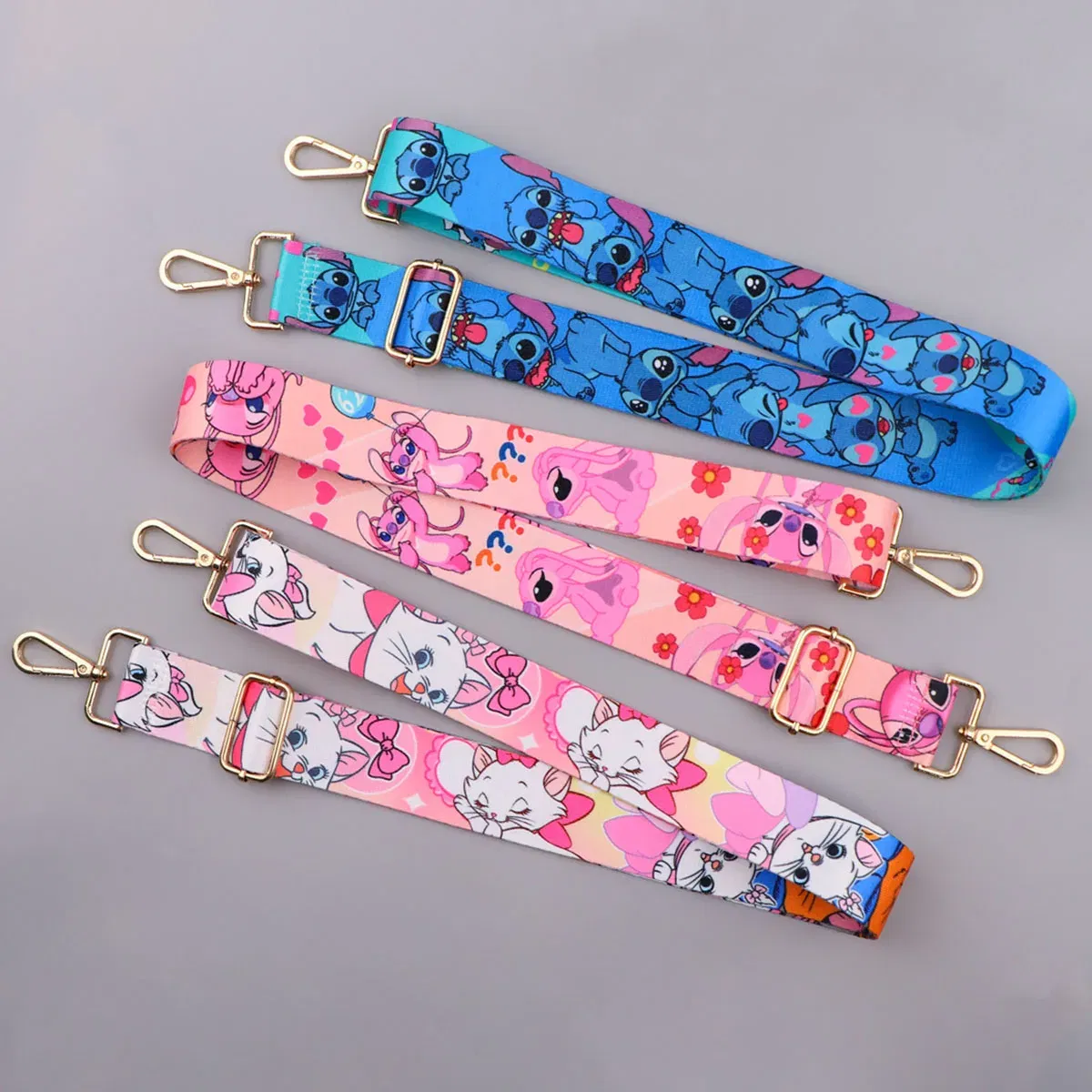 Color: Hot Pink - Cute Cat StitchLadies Messenger Bag Shoulder Strap Bag Strap One Shoulder Adjustable Shoulder Strap Accessories Bag Strap