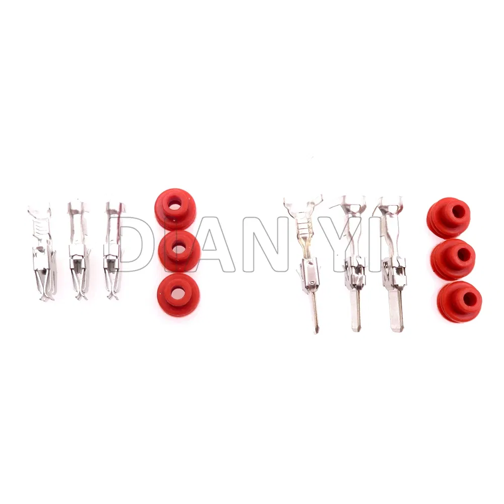 Color: WHITE - 1 Set 3 Way AC Assembly Auto Radiator Plug For VW 1J0906443 1J0 906 443 1J0 906 233 1J0906233 Car Electronic Fan Cable Socket