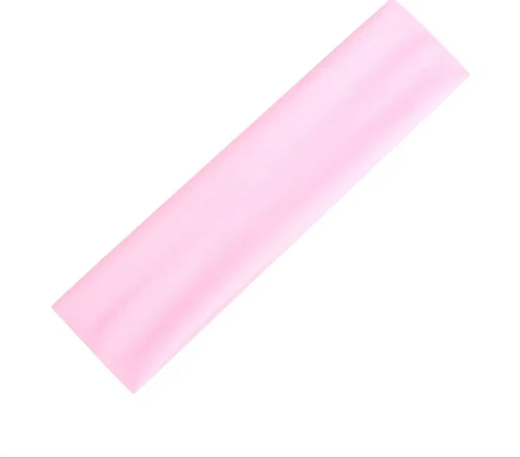 Color: Pink - Sweatband Headband Elasticity Sweat Bands Stretch Head Hair Band Sports Safety Yoga Basketball Gym Sport for Men and Women