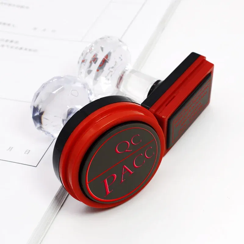 Color: Yellow - Personalized Logo Self inking Stamp Customized Photosensitive ink Stamp Your design picture