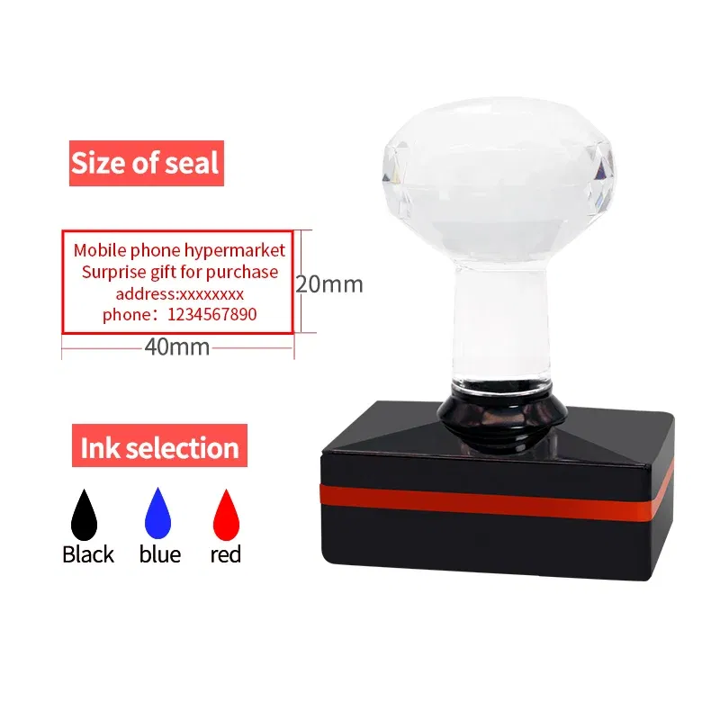 Color: Yellow - Personalized Logo Self inking Stamp Customized Photosensitive ink Stamp Your design picture