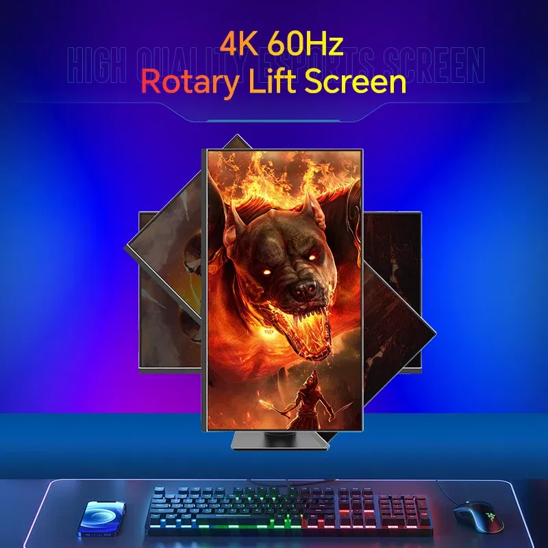 Color: WHITE, Ships From: CHINA - 2025 Anmite 27" IPS 4K Monitor Ps4 LCD Computer Game High color gamut screen suitable for graphic designers