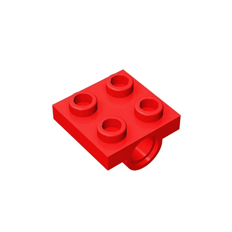 Color: Multicolor - MOC PARTS GDS-848 Plate, Modified 2 x 2 with Pin Hole - Full Cross Support Underneath compatible with lego 10247 2444