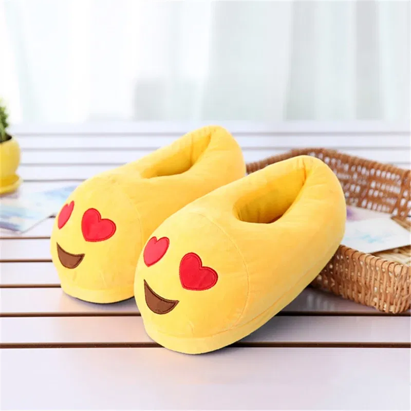 Color: Red, Shoe Size: 40 - Indoor Slippers Warm Winter Home Fluffy New Fashion Men Women Bread Demon Soft Plush Shoes Unisex Cute Funny Christmas Gift