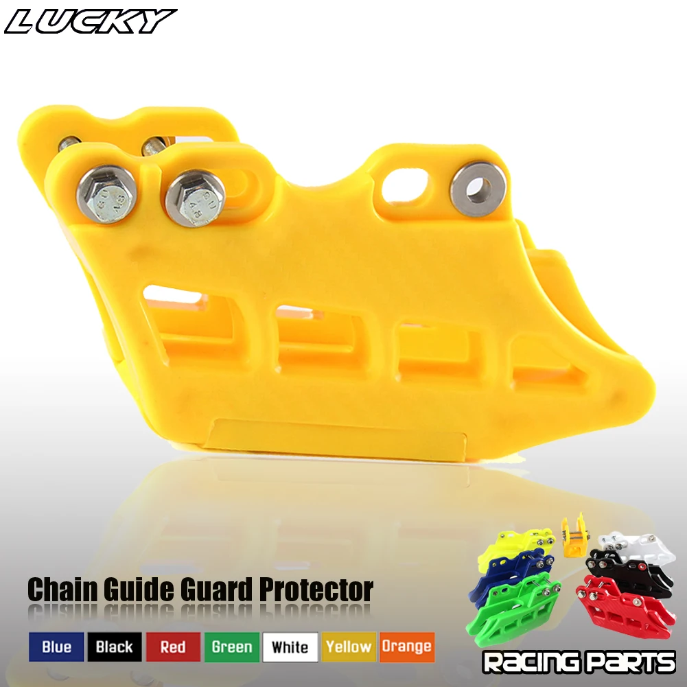 Color: multi - Motorcycle New Chain Guide Guard Protector For Honda Kawasaki Yamaha CRF KDX KLX RM DRZ YZ 125-500 2005-2017 Dirt Bike