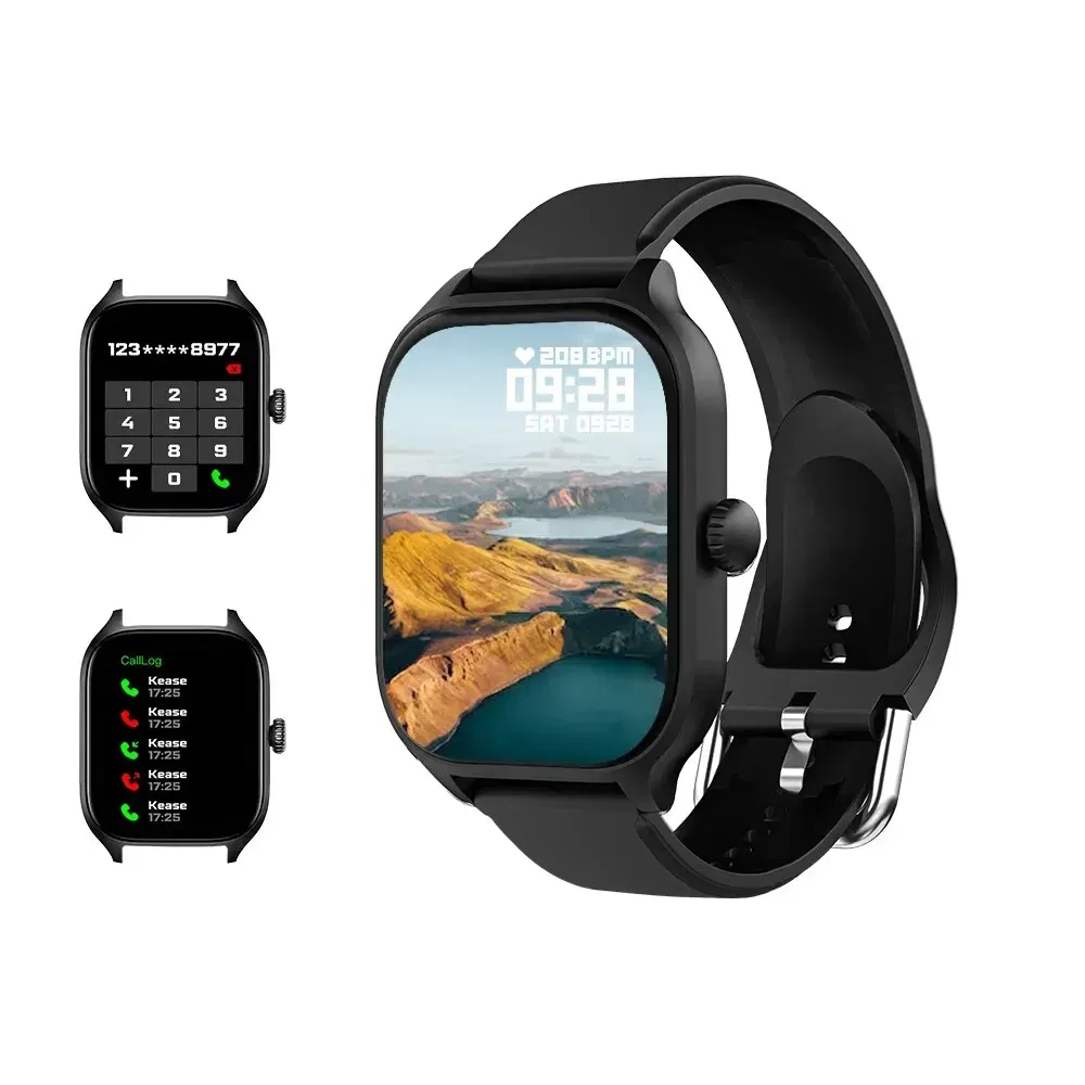 Color: WHITE - LAXASFIT H9 and H6 Smartwatch Dial to Answer Calls Calorie Tracking Heart Rate Blood Oxygen Monitoring Bluetooth Smart Watch