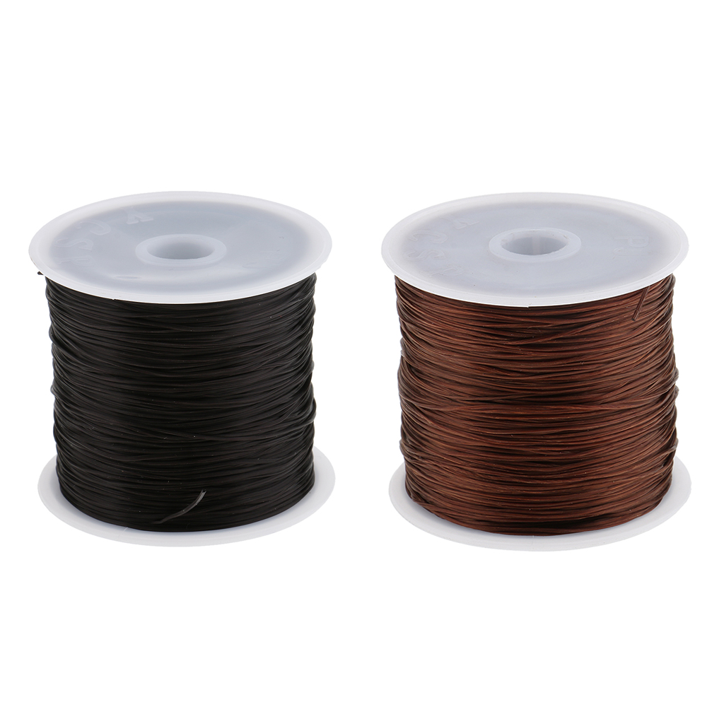 Color: Brown, Ships From: CHINA - 60M Wig Hair Net Sewing Cotton Thread Weft Hair Extension Weaving Thread New Wig Making Thread