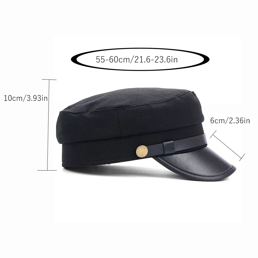 Color: Red, Hat Size: One Size - Autumn winter beret women black Retro men baker Newsboy hat Casual Spring British Classic Female Gatsby Flat Hats Military cap