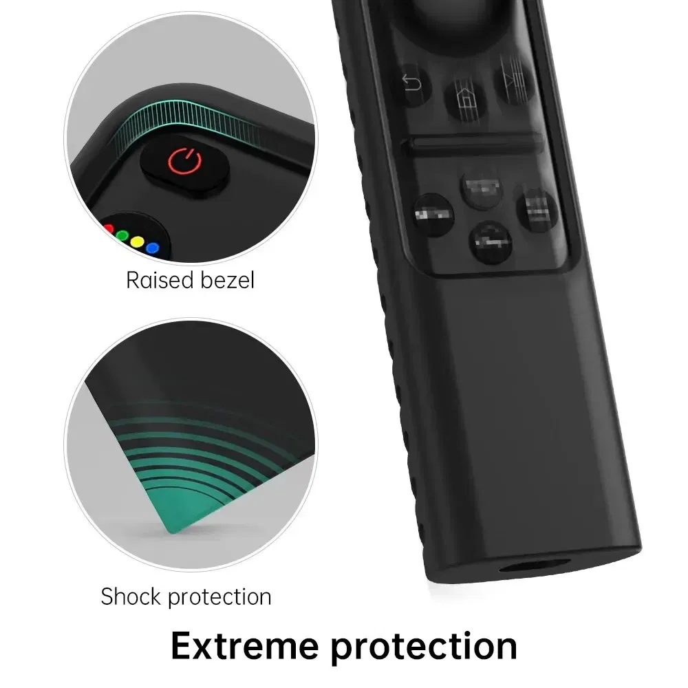 Color: Light green - Silicone Remote Cover for Samsung 2023 TM2360E BN59 01432A TM2361E BN59 01455E Samsung Smart TV Remote Anit Lost with Lanyard