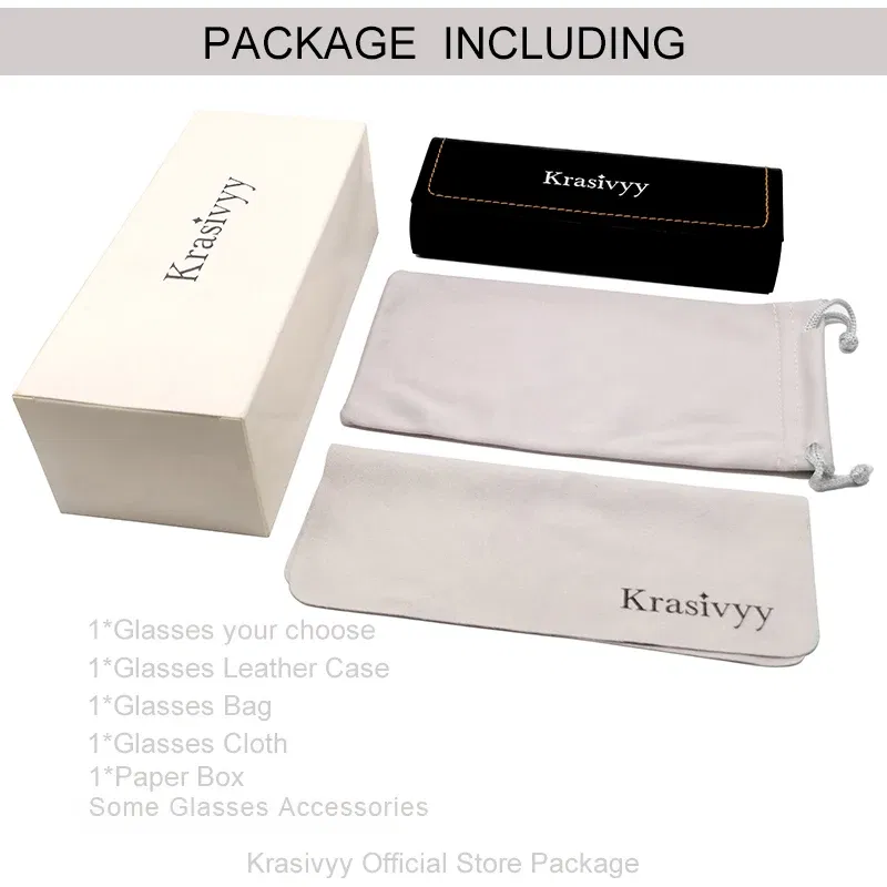 Krasivyy Pure Titanium Rimless Glasses Frames Men Square Luxury Brand Designer Eyeglasses Women New High Quality Optical Eyewear