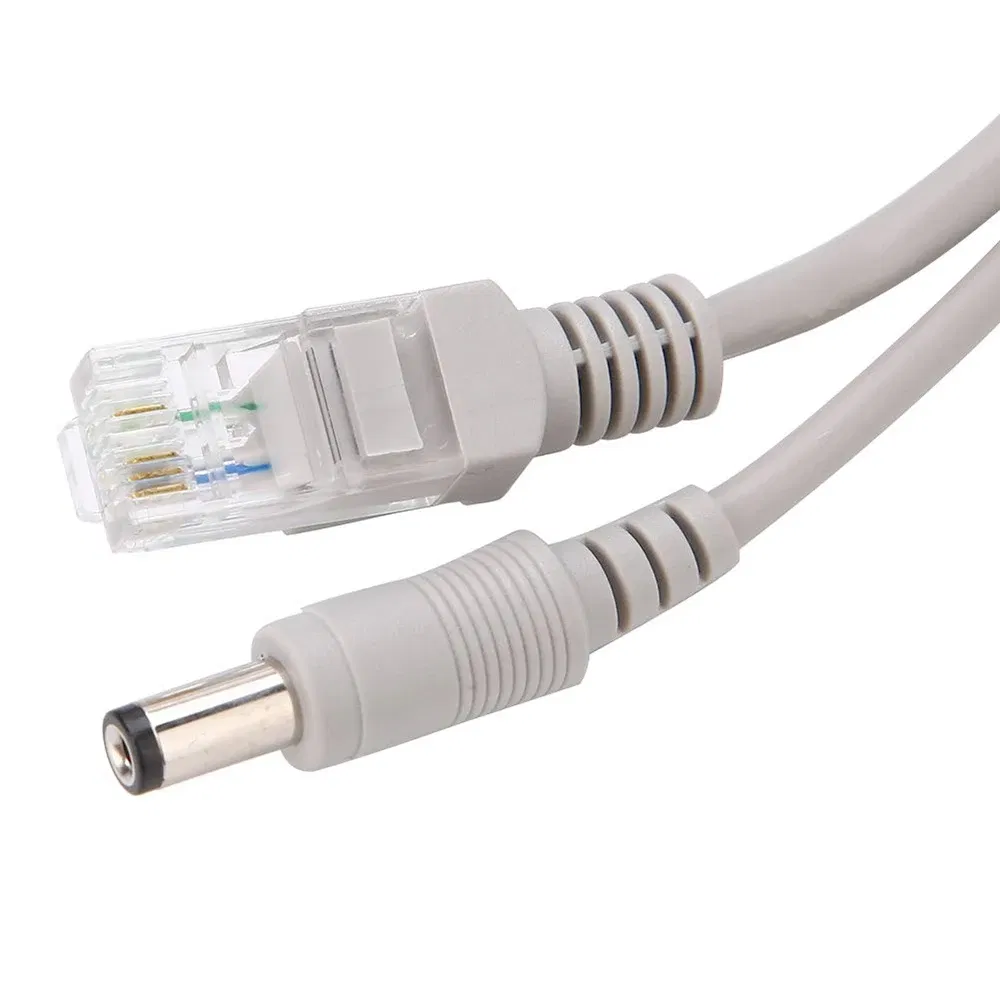 Color: WHITE, Cable Length: 15m - CCTV Cable RJ45 for Video Surveillance Cable Camera Ethernet Network DC Power 2 in 1 Network Extension Lan 5/10/15/20m IP Camera