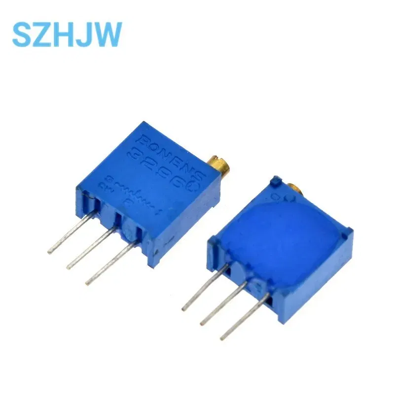 Resistance: 50K Ohm - 10PCS 3296 potentiometer Kit High Precision 3296W Variable Resistor 100R -1M 200R 500R 1k 2k 5K 10K 20K 50K 100K 200k 500k