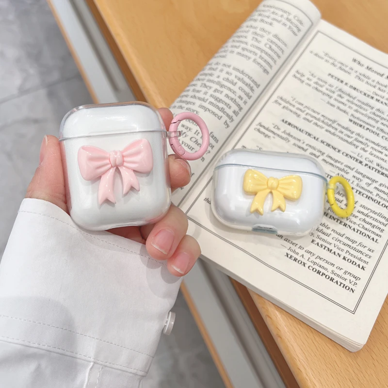 Color: BROWN, Size: XS, Ships From: CHINA - Simple Fashion Apple airpod Wireless Earmuffs Anti-Scratch airPods Pro Protective Case Headphones iPhone 3D ins Case for women