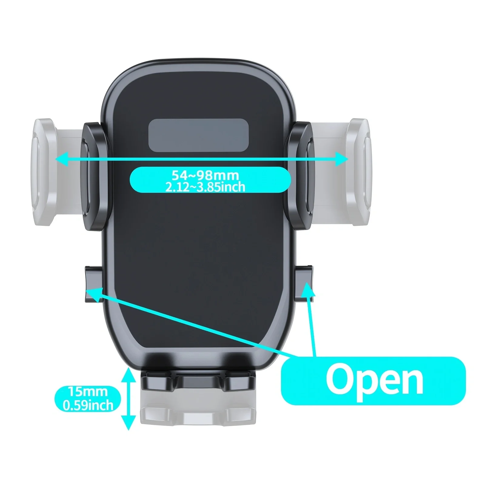 Car Phone Holder for Car Windscreen Flexible Long Arm 13" Goose-neck Mobile Phone Holder Compatible Suction Base Dashboard