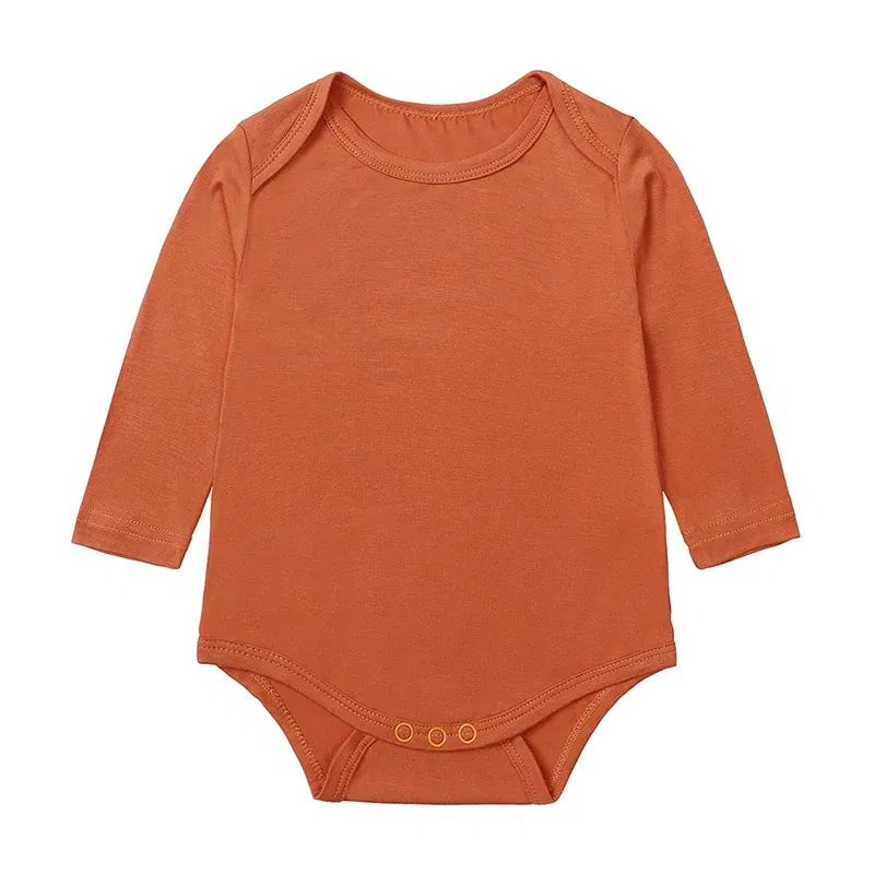 Color: tan, Kid Size: 9M - 2025 Summer Newborn Boy Girl Romper Baby Bamboo Fiber Breathable Clothing Long Sleeve Toddler Jumpsuit Infant Bodysuit Pajamas