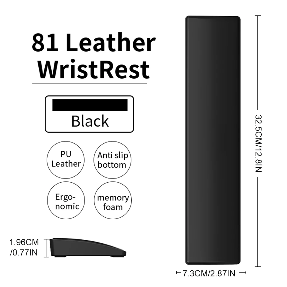 Color: BROWN, Ships From: CHINA - Gaming Keyboard Wrist Rest Pad Ergonometric Memory Foam Anti-Slip Rubber Stable Base Palm Rest 87 Keys Keyboard Hand Support
