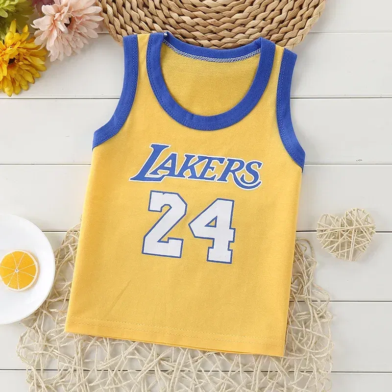 Color: Beige, Kid Size: 8 - Summer Kids Tops Clothes Tank Sleeveless Breathable Cotton Children T-shirt Vest Top Clothing Outfit Cartoon Boys Girls 0-7Years