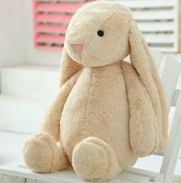Color: Orange, Ships From: CN, Height: 100cm-150cm - Personalied Baby Gifts Embroidered Plush Bunny Toys with Kids Customized Name First Easter Boys Girls Birthday Gifts Children