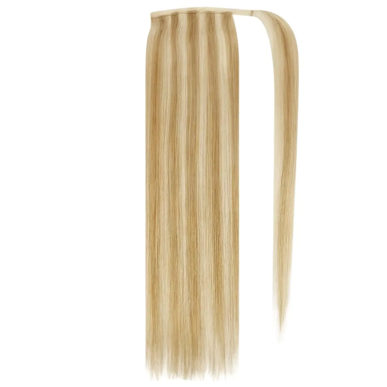 Color: T1B/33/27, Life Span: 6 Months With Proper Care, Stretched Length: 14inches - VeSunny Human Hair Ponytail Light Blonde Mix Golden Blonde Real Hair Ponytail Extension Highlights Blonde Ponytail Hair 80g