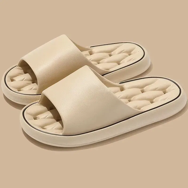 Color: GRAY, Shoe Size: 44-45, Ships From: CHINA - BASATU Fashion Summer Cartoon Home Shoes Non-slip Soft Slides Lithe Comfort Sandals Men Women Couple Slippers Trendy Slippers