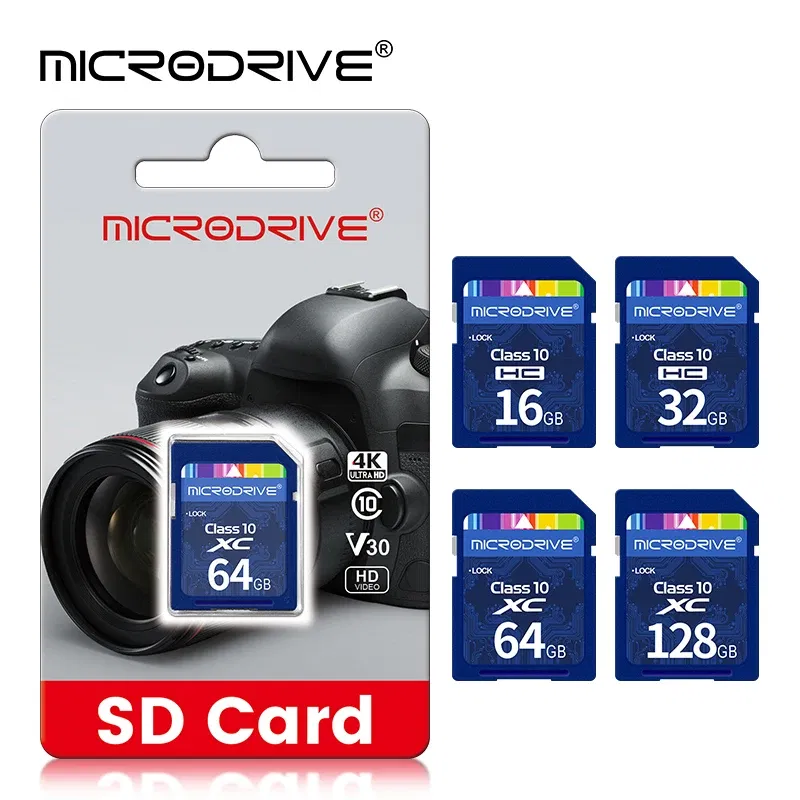 Capacity: 64 GB - High speed Class10 SD Card 32GB SD card 128G 64GB 32GB 16GB carte sd Memory Card sd pendrive for camera Microdrive