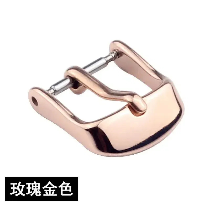 Band Color: Blue Pink, Band Width: 20mm, Ships From: CHINA - Stainless Steel Watch Buckle for Leather Strap Pin Buckle Strap Buckle Gold Silver Rose Gold Strap Button Accessories
