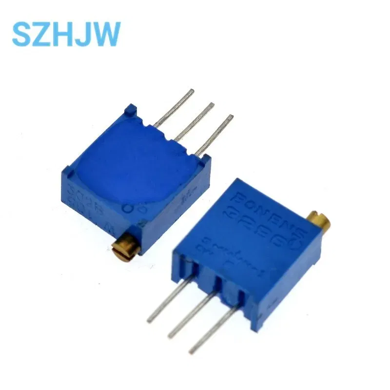 Resistance: 2K Ohm - 10PCS 3296 potentiometer Kit High Precision 3296W Variable Resistor 100R -1M 200R 500R 1k 2k 5K 10K 20K 50K 100K 200k 500k