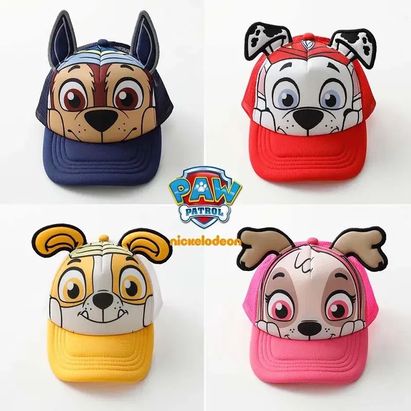 Color: green - Genuine Paw Patrol Cartoon Child Baseball Cap Hip Hop Mesh Sun Protection Sun Hat Boys Girls Caps Snap back Hats Sports Hat
