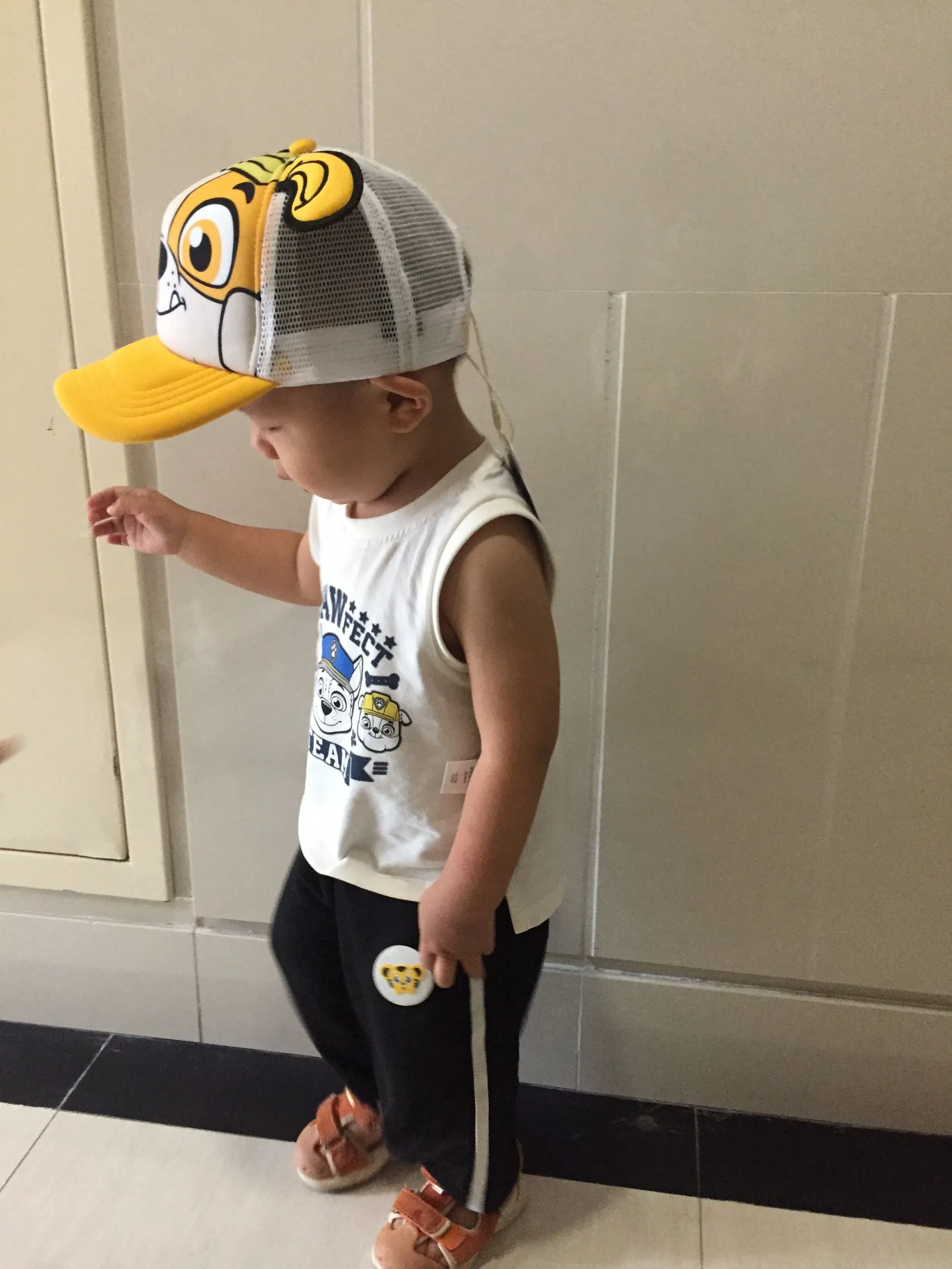 Color: green - Genuine Paw Patrol Cartoon Child Baseball Cap Hip Hop Mesh Sun Protection Sun Hat Boys Girls Caps Snap back Hats Sports Hat