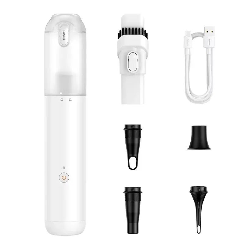 Color: green - Baseus Car Vacuum Cleaner with 12000Pa Powerful Suction Rechargeable Wireless Cleaner Handheld Airflow Pump For Car Home Office