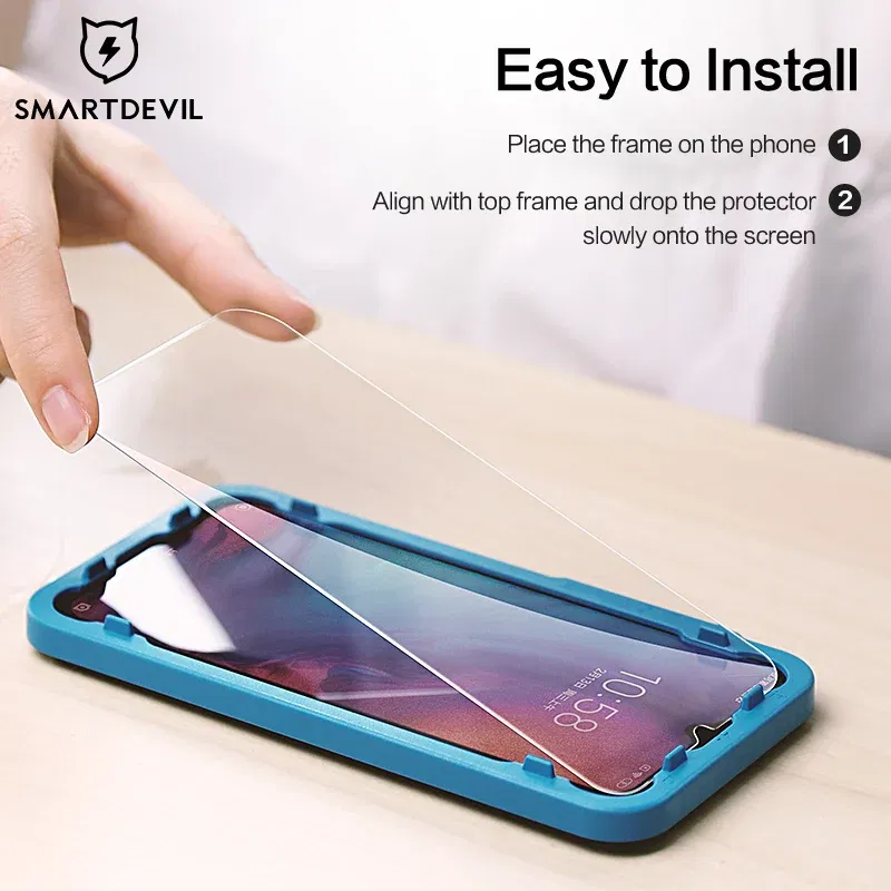 Color: Frosted, Material: Anti Blue Light - SmartDevil Tempered Glass For Redmi Note 9 8 Pro 7 Pro Screen Protector For Redmi 9T 10X 2.5D Curved Anti Blue Light 2 PCS
