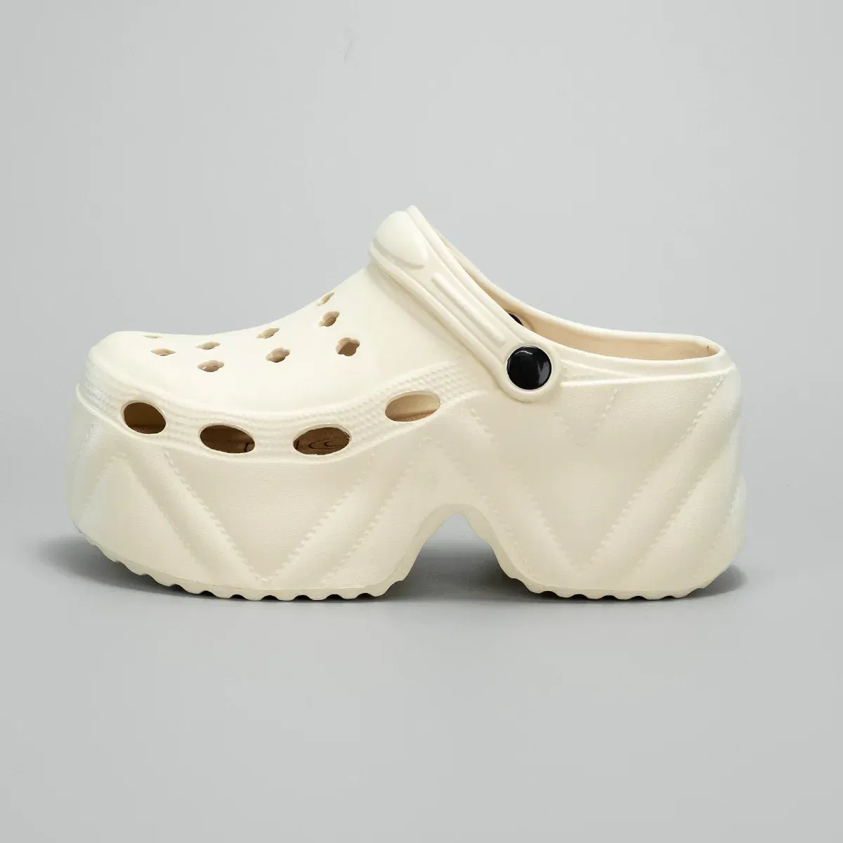 Color: Blue, Shoe Size: 3.5 - New summer outside wear thick bottom 9cm height increase EVA Baotou soft bottom non-slip women's breathable slippers cave shoes