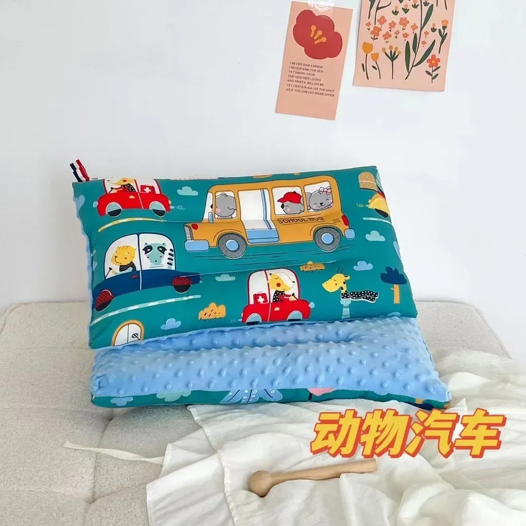Color: Clear - Soft baby pillow Comfortable velvet newborn pillow Baby sleep headrest Breathable baby pillow Mom's Love