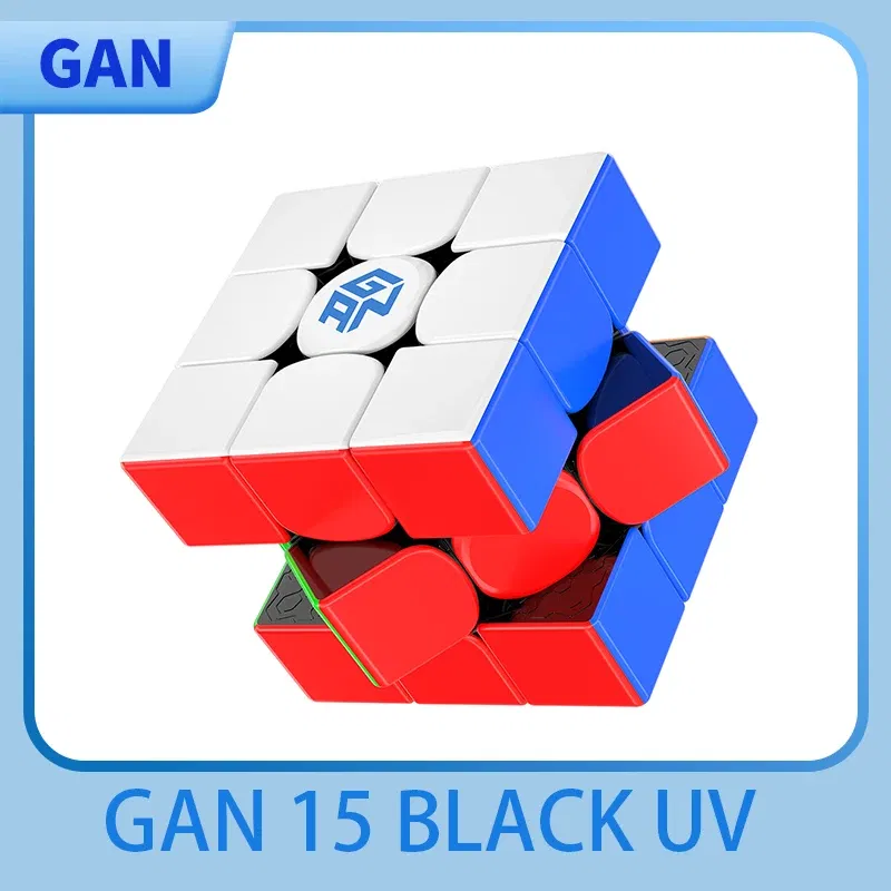Color: Red - [JudyCube] New 2024 Gan 15 Maglev UV Magnetic Magic Speed Cube GAN15 M Stickerless Professional Fidget Toys GAN 15M Cubo Magico