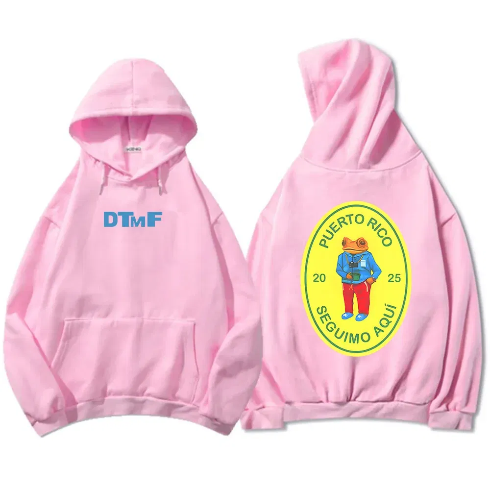 Color: Gold, Size: XS - DTMF Deb? Tirar Más Fotos 2025 New Album Hoodies Bad Bunny Singer Printing Sweatshirts Men Women Clothing Sudaderas Hombre Male