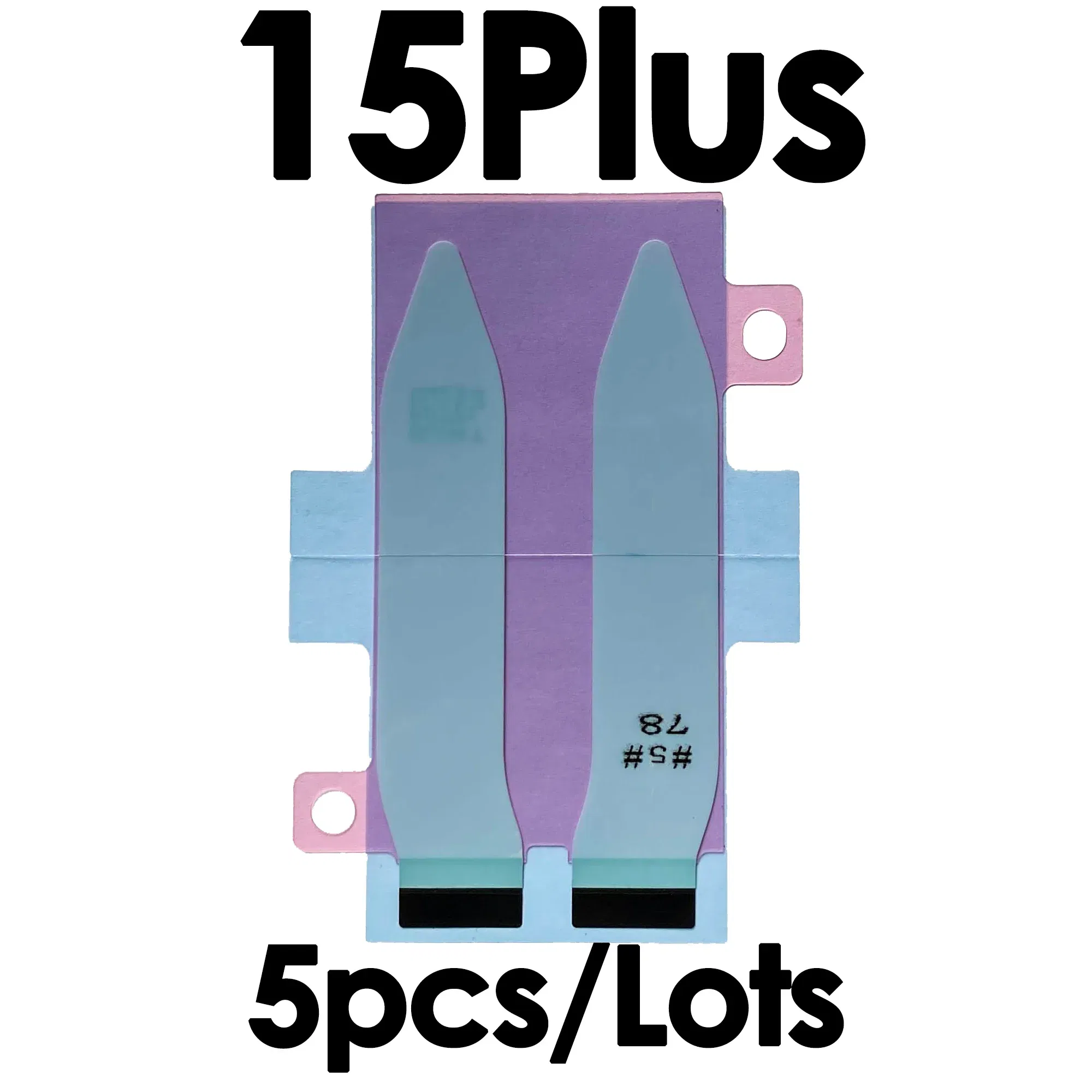 Color: Pansy - 5Pcs Battery Adhesive Sticker for iPhone 13 14 15 16 Pro Max 14 Plus 11Pro 12 Mini 13Pro Battery Glue Tape Replacement Pull Tab