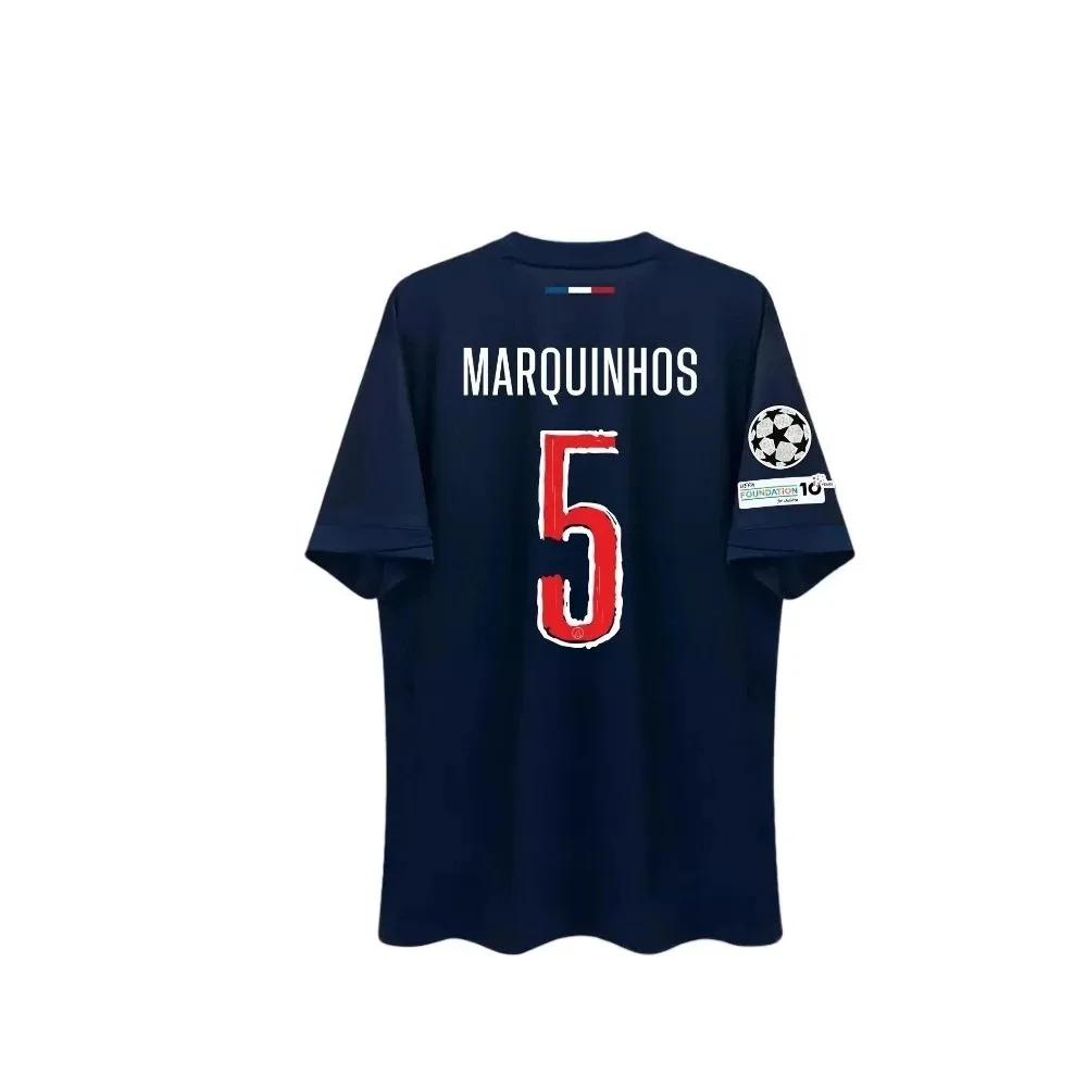 Color: GRAY, Size: Mother 3XL - Paris Saint Germain Champion Men's 3D Printed Sports Fast Drying Breathable T-shirt Football T-shirt Family Children's T-shirt