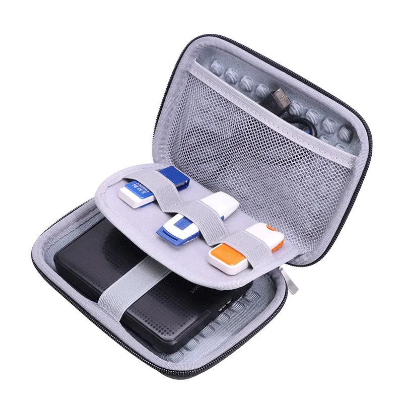 External Hard Drive Case Bag Accessories Organizer Bag For 2.5 Inch Hard Drives,Estern Digital,Toshiba,Seagate,Power Bank